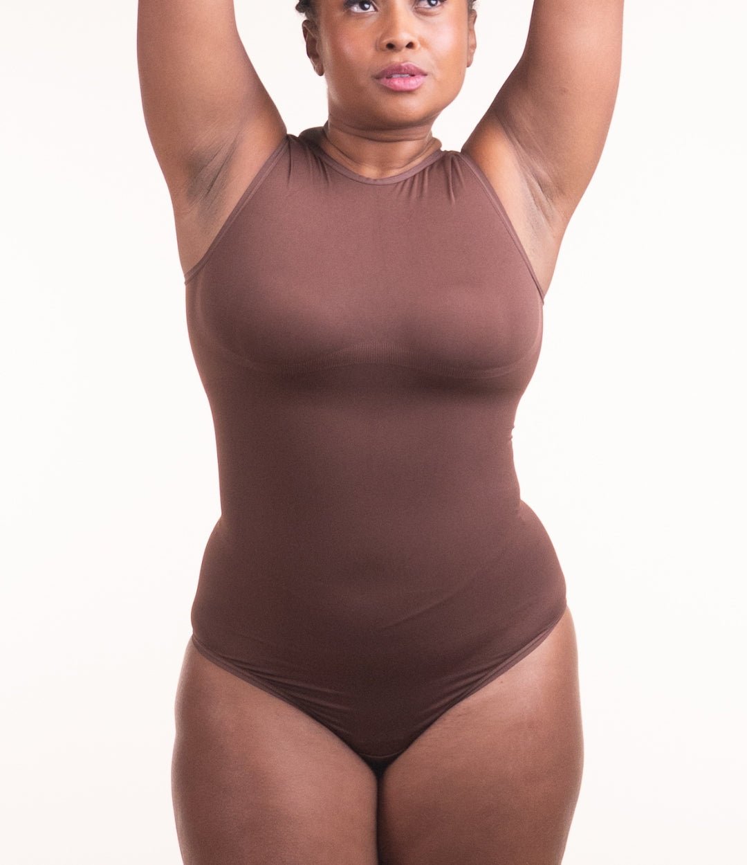 Body Chic - Body Moldeador con Escote Alto y sin Costuras