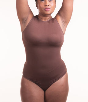 Body Chic - Body Moldeador con Escote Alto y sin Costuras