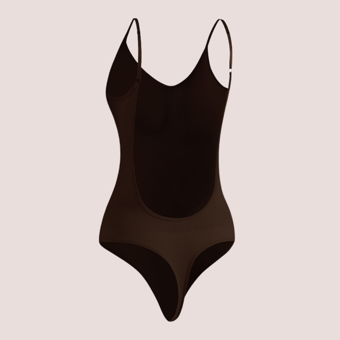 Body Curve Naked – Body Moldeador con Abertura Higiénica y Espalda Descubierta