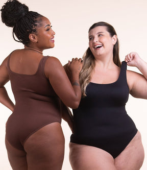 Body Shaper – Body moldeador acanalado con abertura higiénica