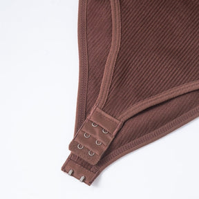 Body Shaper – Body moldeador acanalado con abertura higiénica