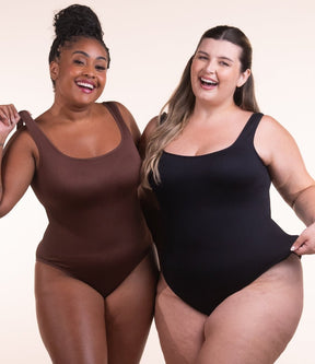 Body Shaper – Body moldeador acanalado con abertura higiénica