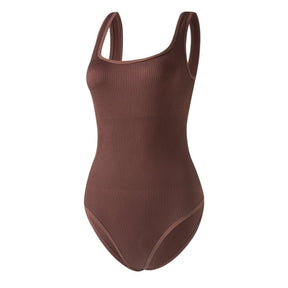 Body Shaper – Body moldeador acanalado con abertura higiénica