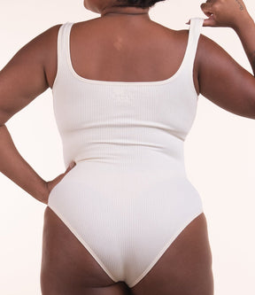 Body Shaper – Body moldeador acanalado con abertura higiénica