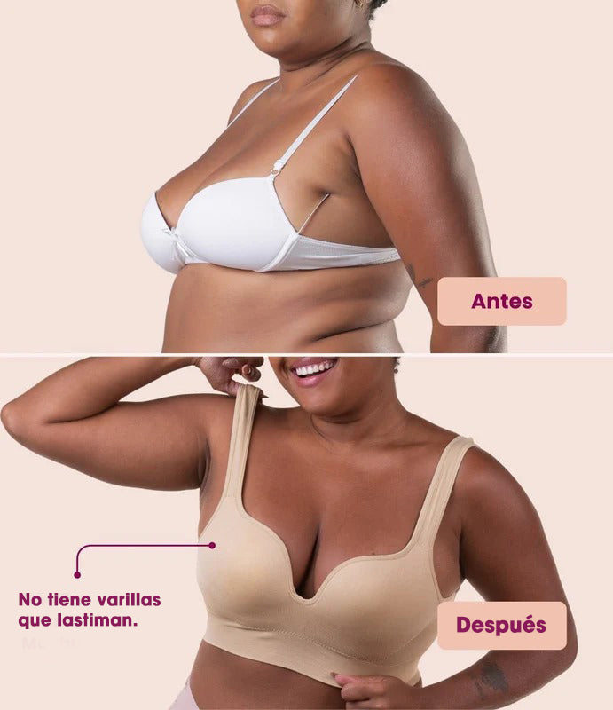 Brasier Efecto Push Up - Realza el Busto Sin Varillas Que Lastiman