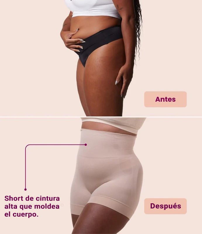 Mid Shaper - Short Moldeador de Cintura Media con Silicona